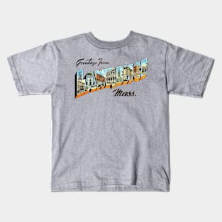 Greetings from Lawrence Massachusetts Kids T-Shirt